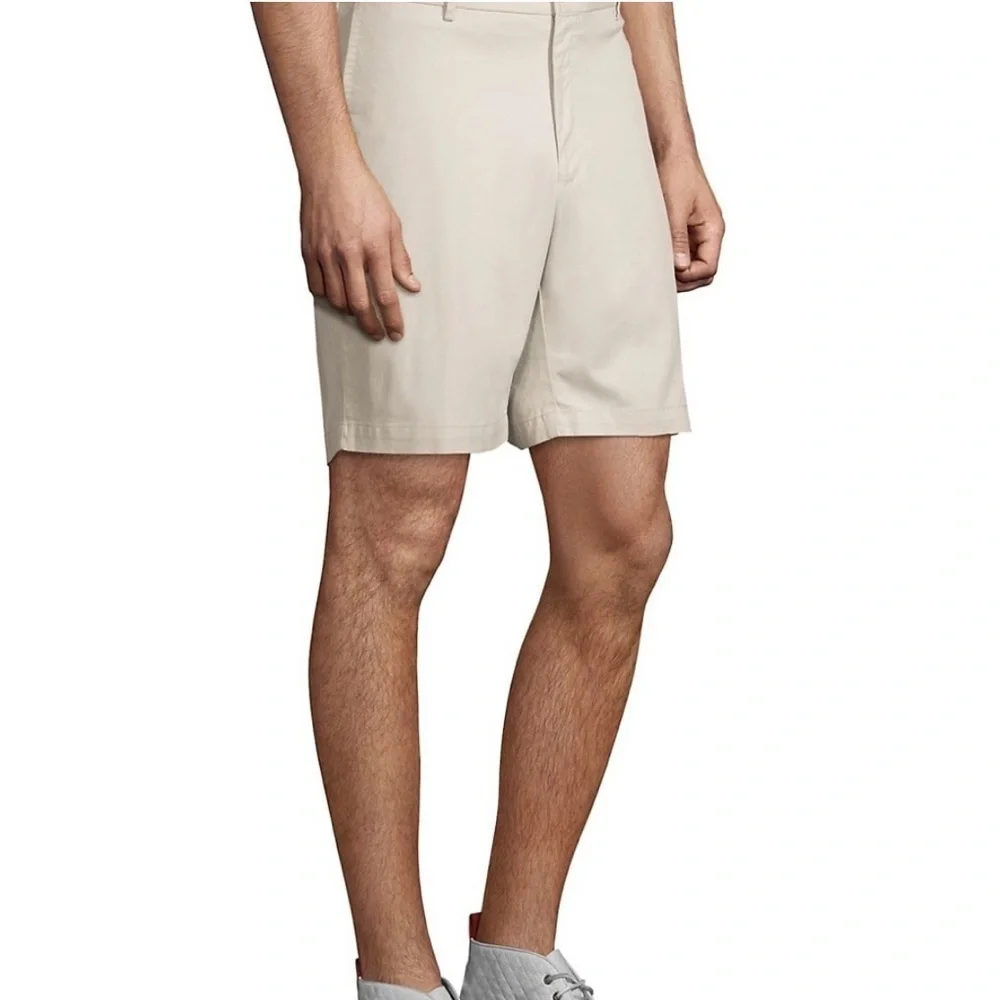 NWT PETER MILLER Cotton Twill Shorts, light gray